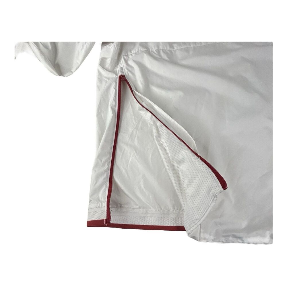 Arkansas Razorbacks Nike Jacket Mens S Windbreaker 1/4 Zip White On-Field - Picture 15 of 16